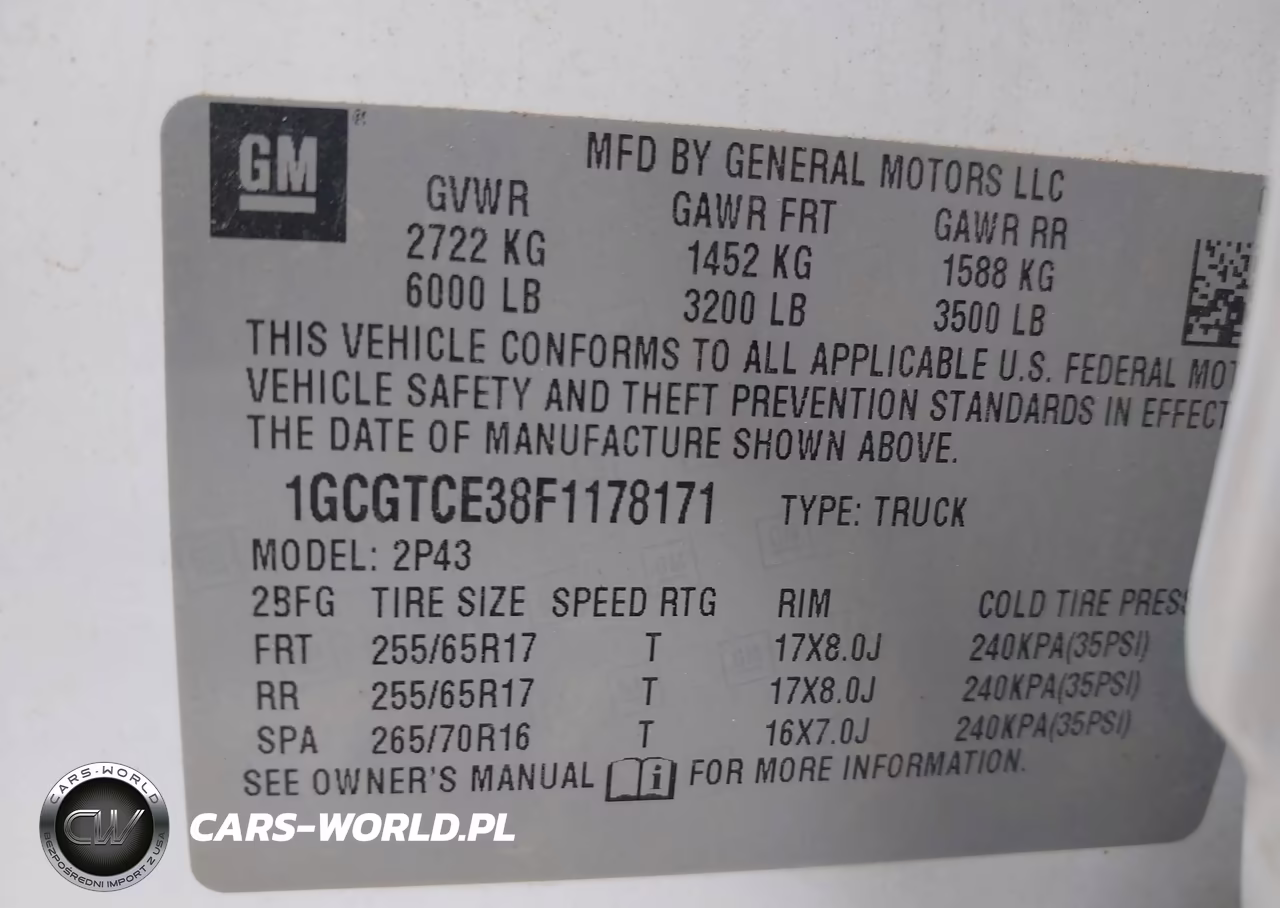 2015 Chevrolet Colorado Z71 VIN:1GCGTCE38F1178171 - 9