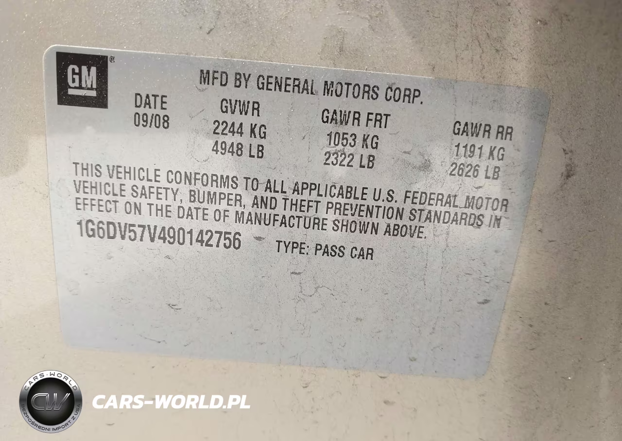 2009 Cadillac Cts Standard VIN:1G6DV57V490142756 - 9