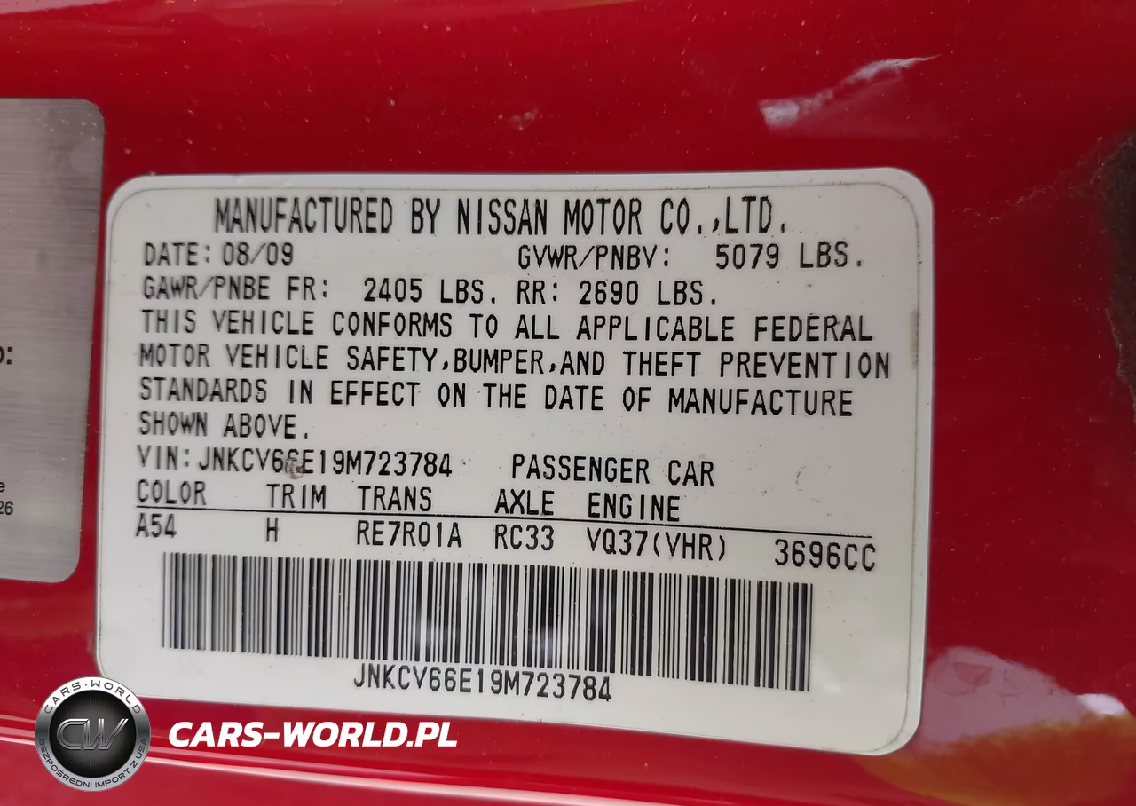 2009 Infiniti G37 VIN:JNKCV66E19M723784 - 9