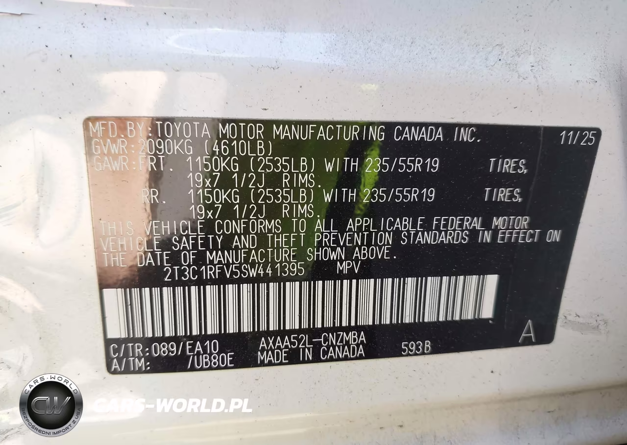 2025 Toyota Rav4 Xle Premium VIN:2T3C1RFV5SW441395 - 9