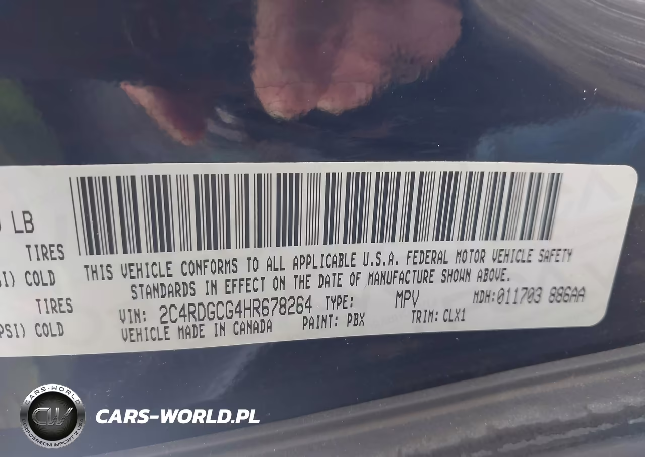 2017 Dodge Grand Caravan Sxt VIN:2C4RDGCG4HR678264 - 9