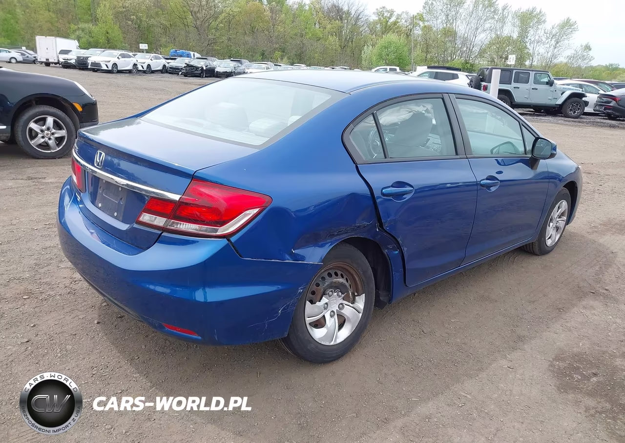 2013 Honda Civic Lx VIN:19XFB2F58DE215478 - 4