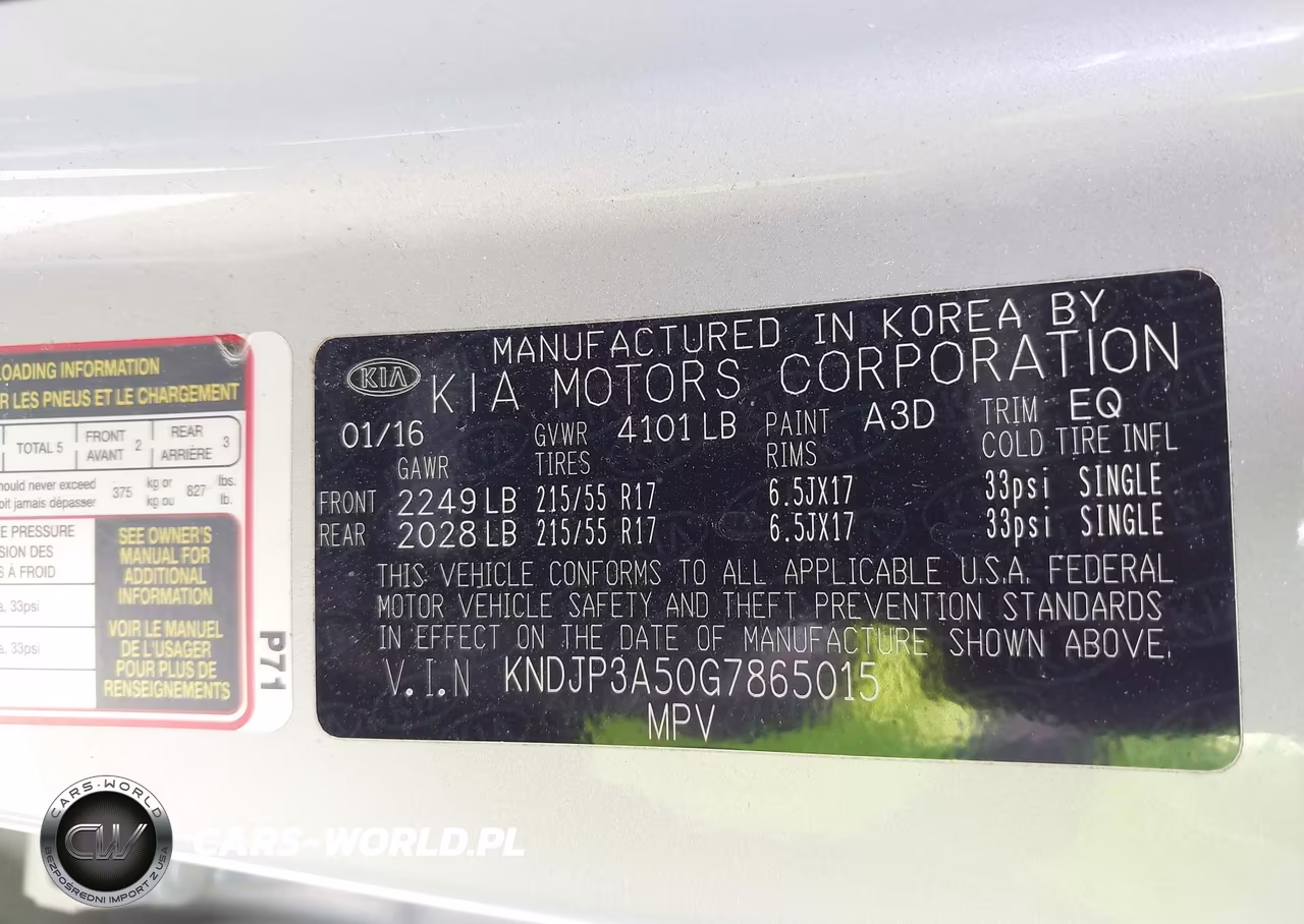 2016 Kia Soul + VIN:KNDJP3A50G7865015 - 9