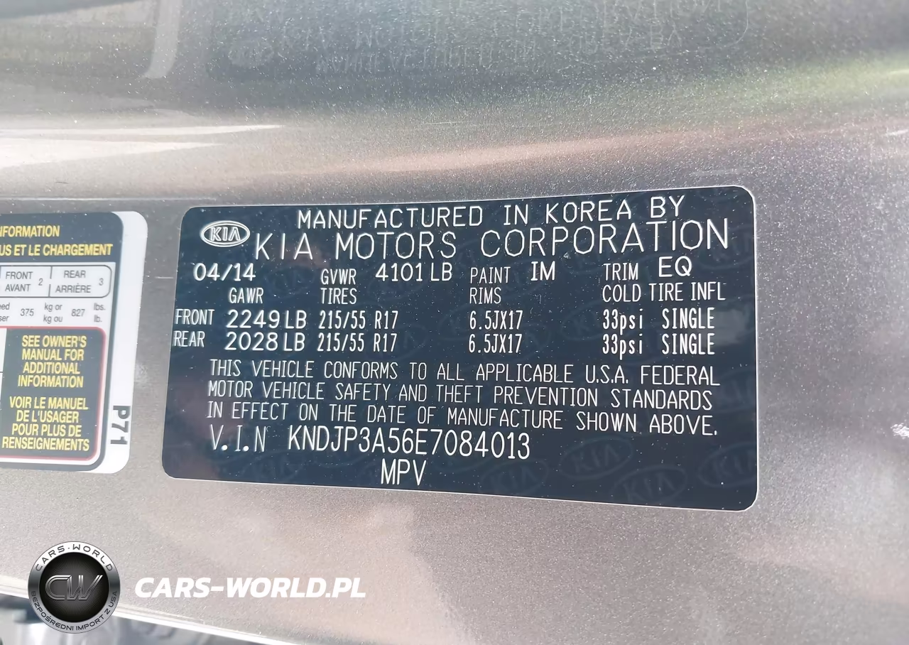 2014 Kia Soul + VIN:KNDJP3A56E7084013 - 9