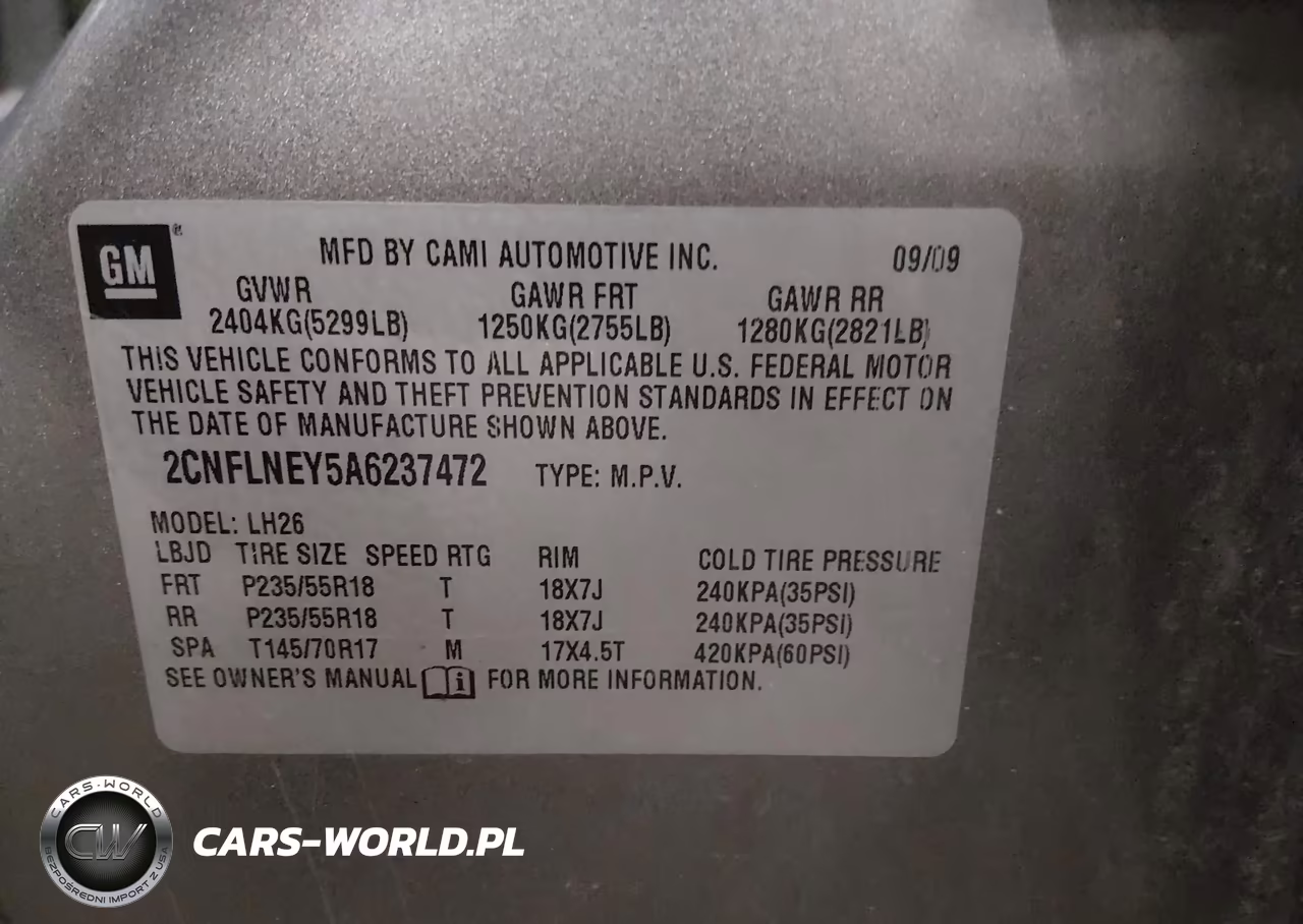 2010 Chevrolet Equinox Lt VIN:2CNFLNEY5A6237472 - 9