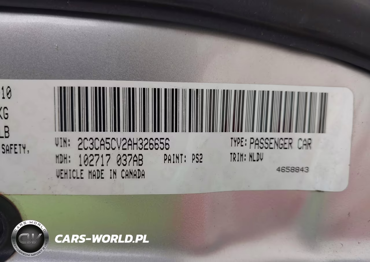 2010 Chrysler 300 Touring-Signature Series-Executive Series VIN:2C3CA5CV2AH326656 - 9