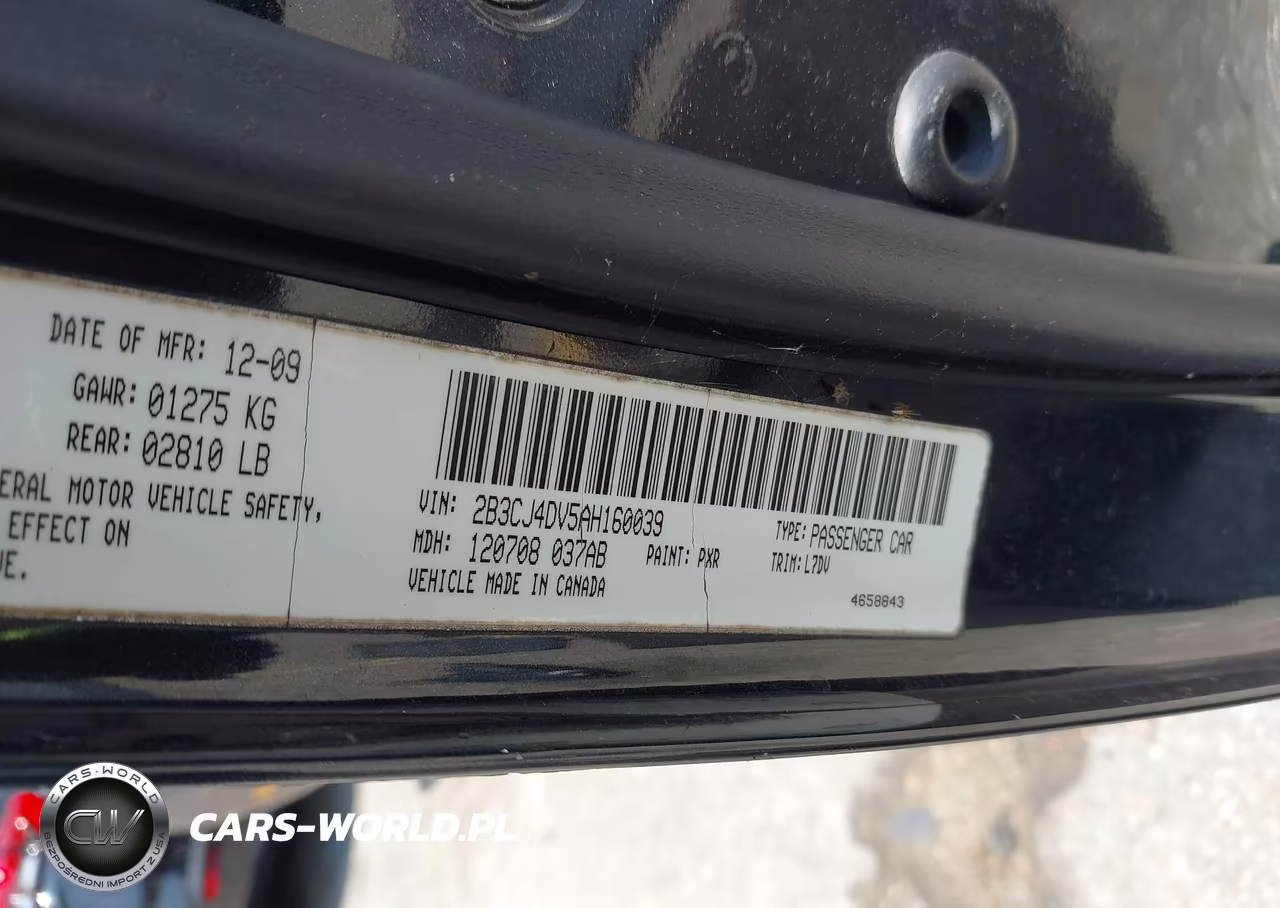 2010 Dodge Challenger Se VIN:2B3CJ4DV5AH160039 - 9