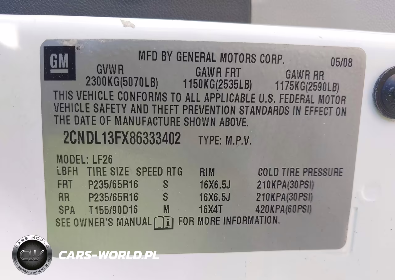 2008 Chevrolet Equinox Ls VIN:2CNDL13FX86333402 - 9