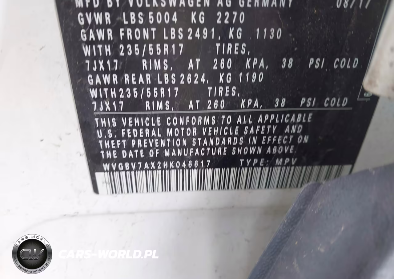 2017 Volkswagen Tiguan 2.0T-2.0T S VIN:WVGBV7AX2HK046617 - 9