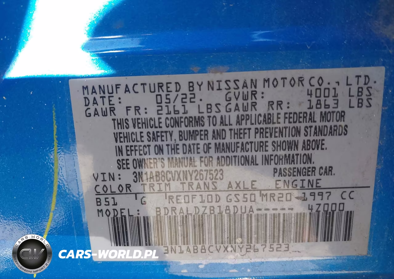 2022 Nissan Sentra Sv Xtronic Cvt VIN:3N1AB8CVXNY267523 - 9