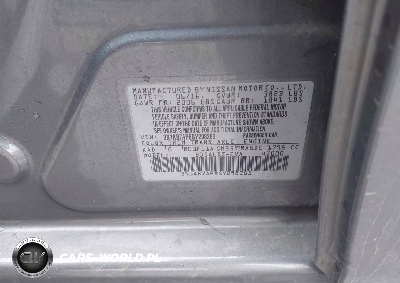 2016 Nissan Sentra Sv VIN:3N1AB7AP8GY298285 - 9