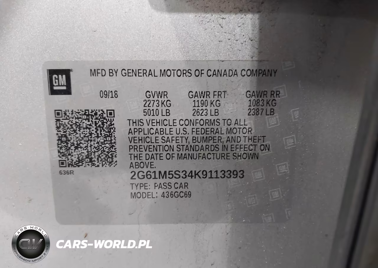2019 Cadillac Xts Luxury VIN:2G61M5S34K9113393 - 9