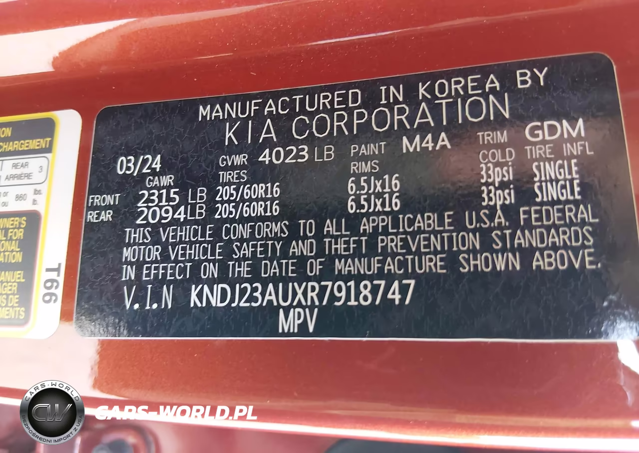 2024 Kia Soul Lx VIN:KNDJ23AUXR7918747 - 9