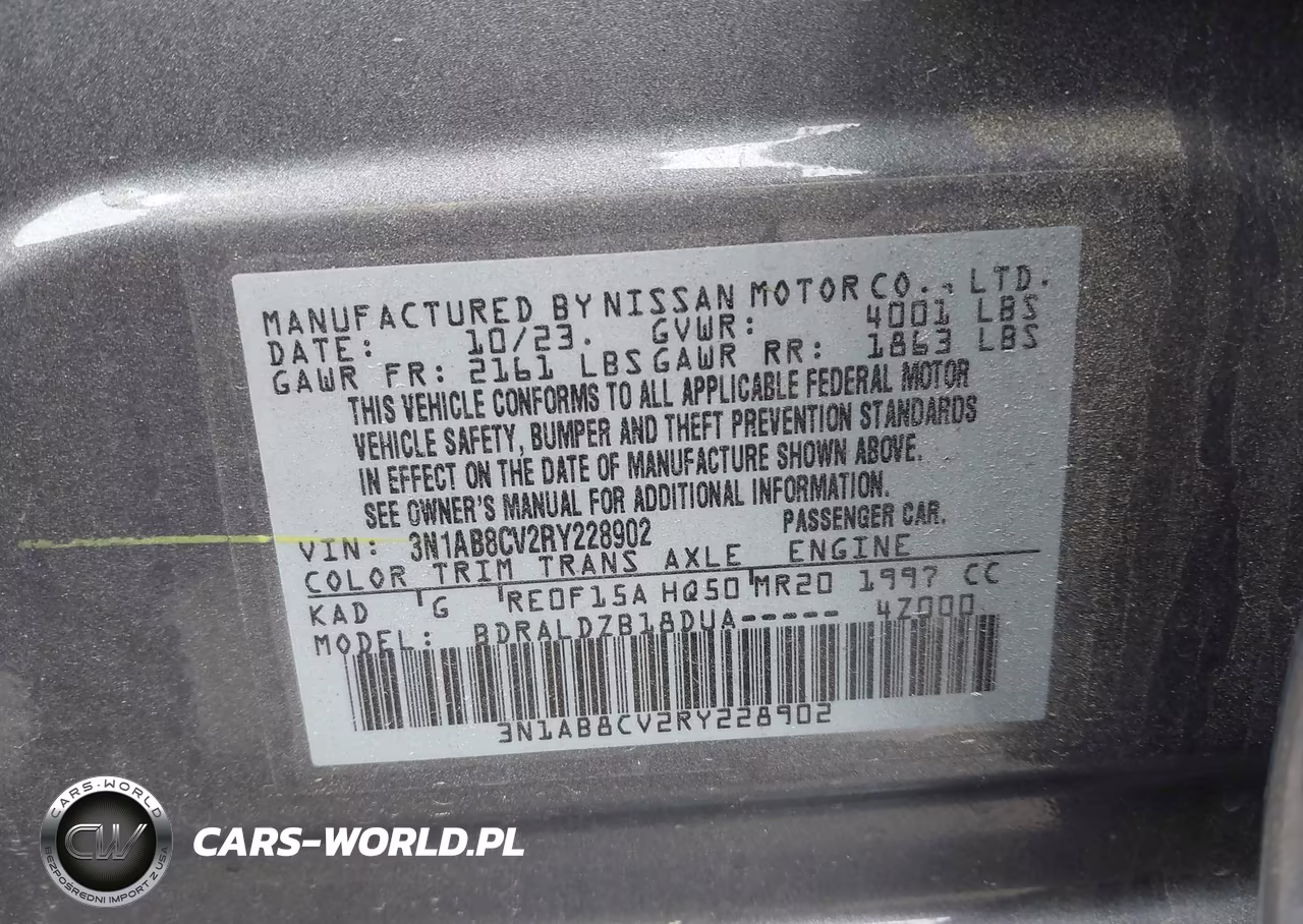 2024 Nissan Sentra Sv Xtronic Cvt VIN:3N1AB8CV2RY228902 - 9