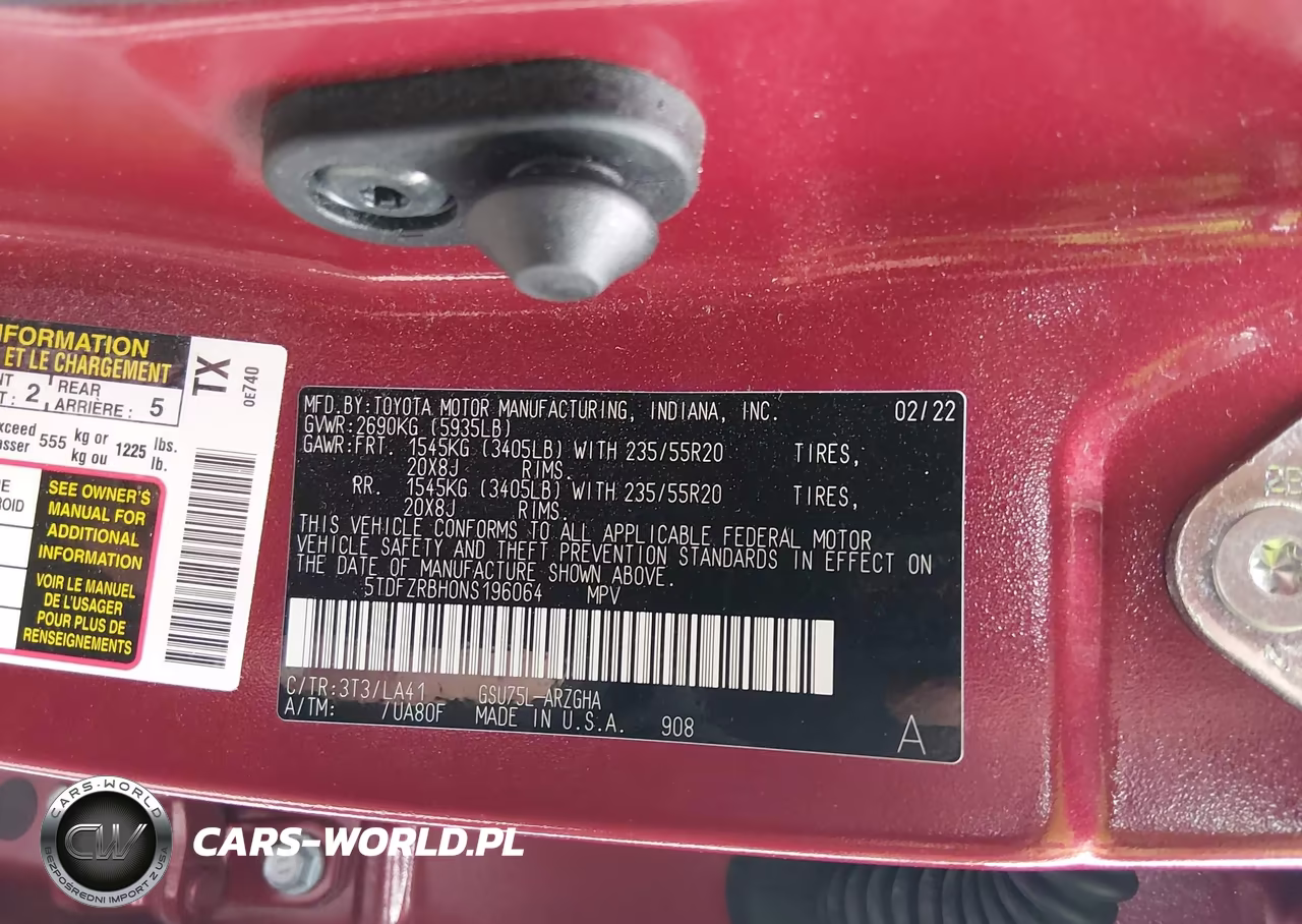 2022 Toyota Highlander Platinum VIN:5TDFZRBH0NS196064 - 9