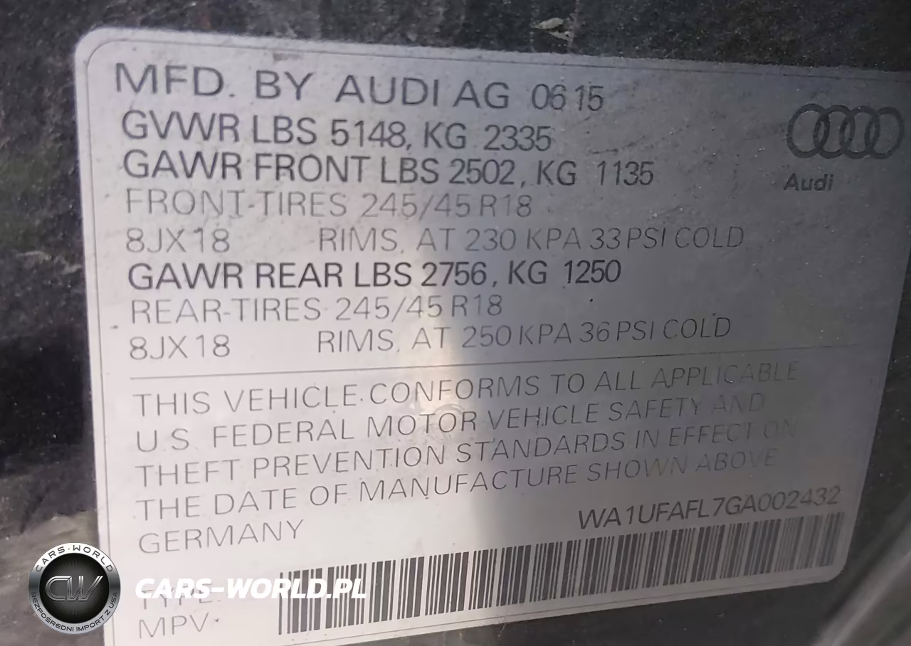 2016 Audi Allroad 2.0T Premium VIN:WA1UFAFL7GA002432 - 9