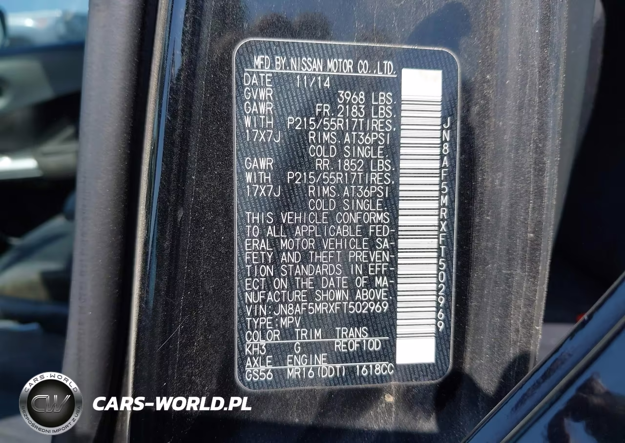 2015 Nissan Juke Sv VIN:JN8AF5MRXFT502969 - 9