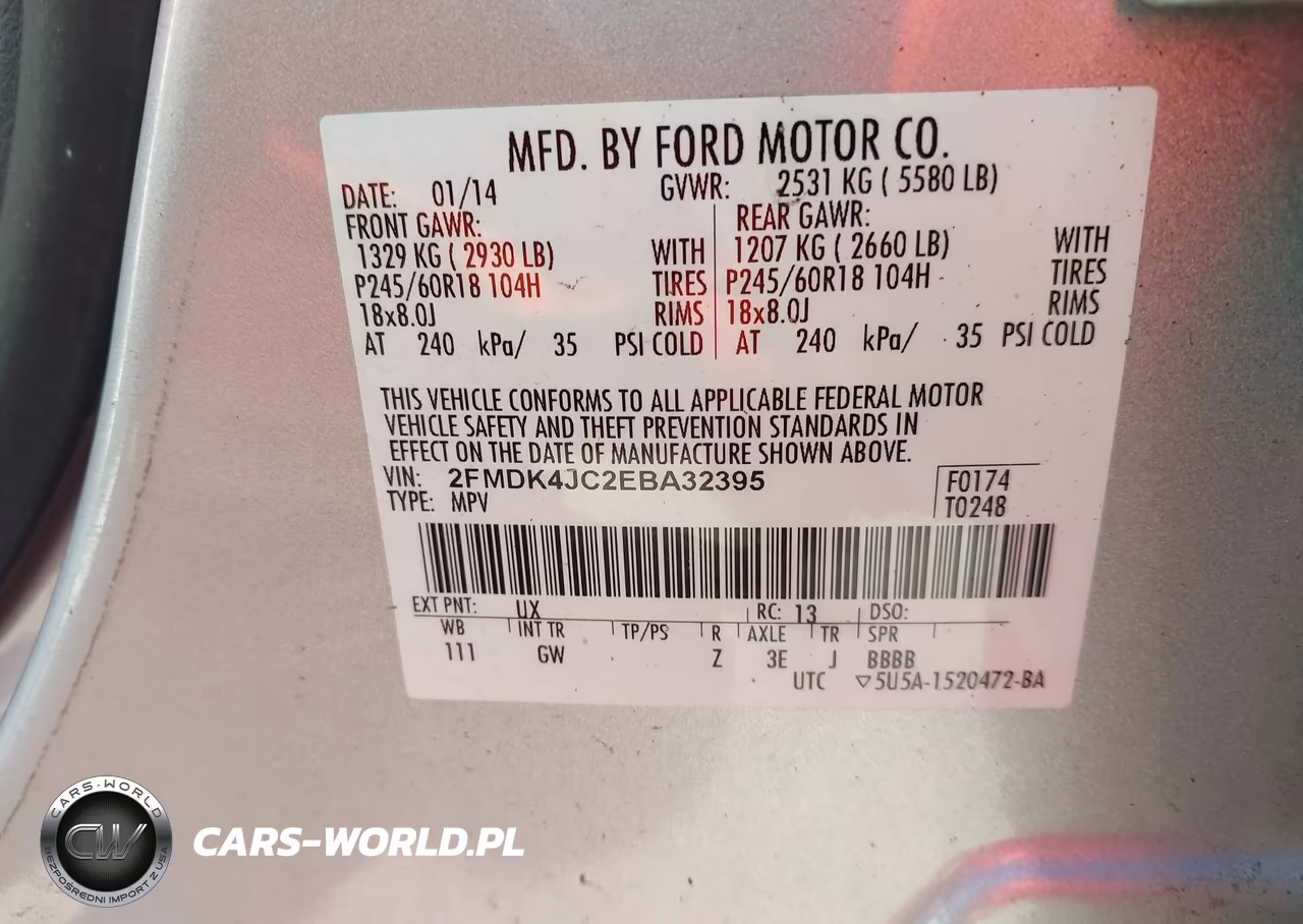 2014 Ford Edge Sel VIN:2FMDK4JC2EBA32395 - 9