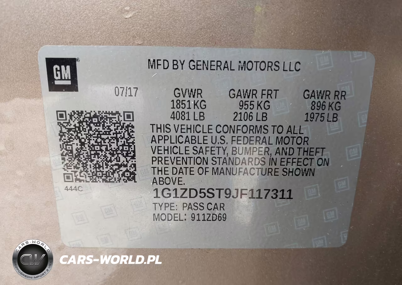 2018 Chevrolet Malibu Lt VIN:1G1ZD5ST9JF117311 - 9
