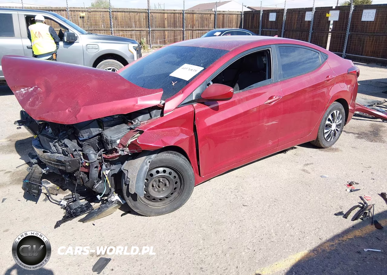2016 Hyundai Elantra Se VIN:5NPDH4AE4GH735377 - 2