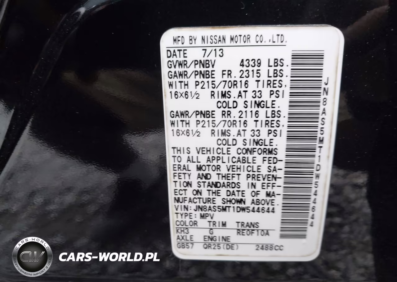 2013 Nissan Rogue S VIN:JN8AS5MT1DW544644 - 9