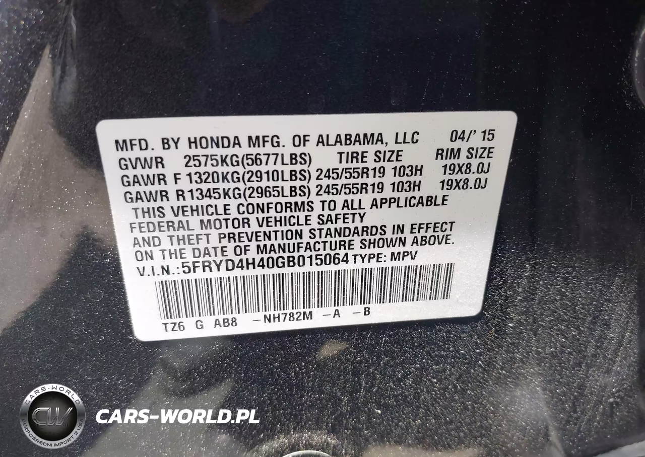 2016 Acura Mdx Technology Acurawatch Plus Packages-Technology Package VIN:5FRYD4H40GB015064 - 9