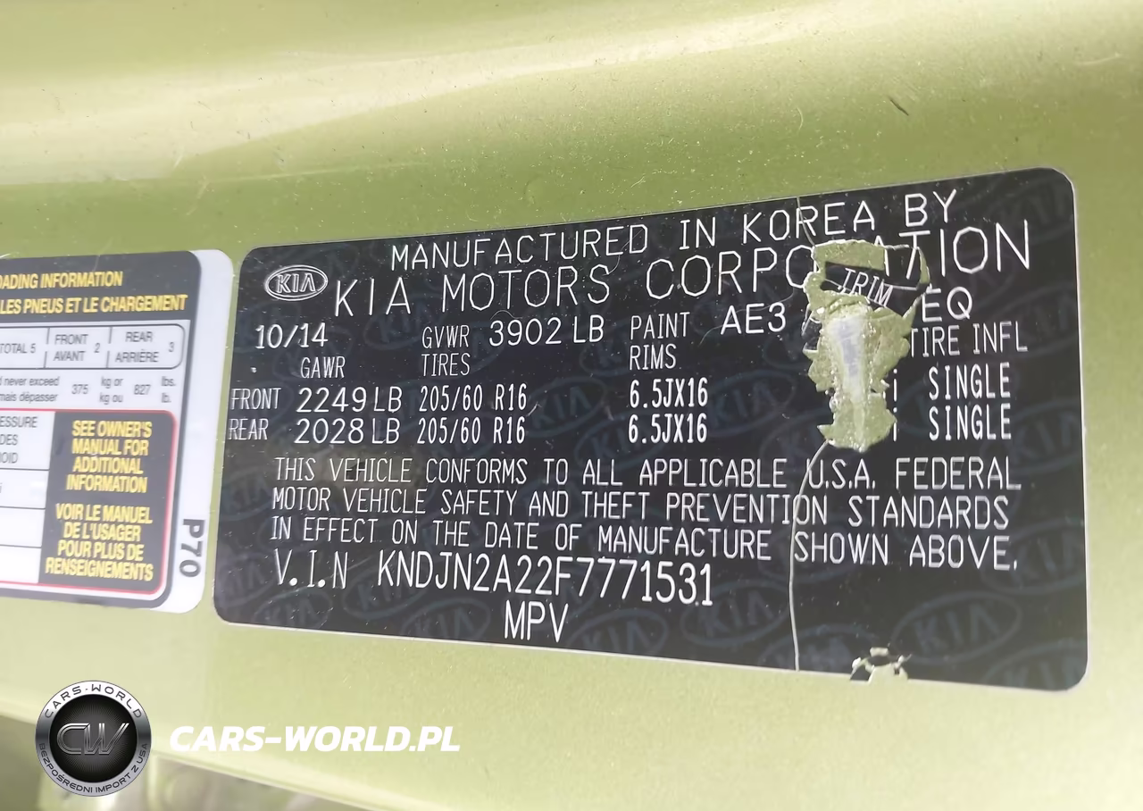 2015 Kia Soul ! VIN:KNDJN2A22F7771531 - 9