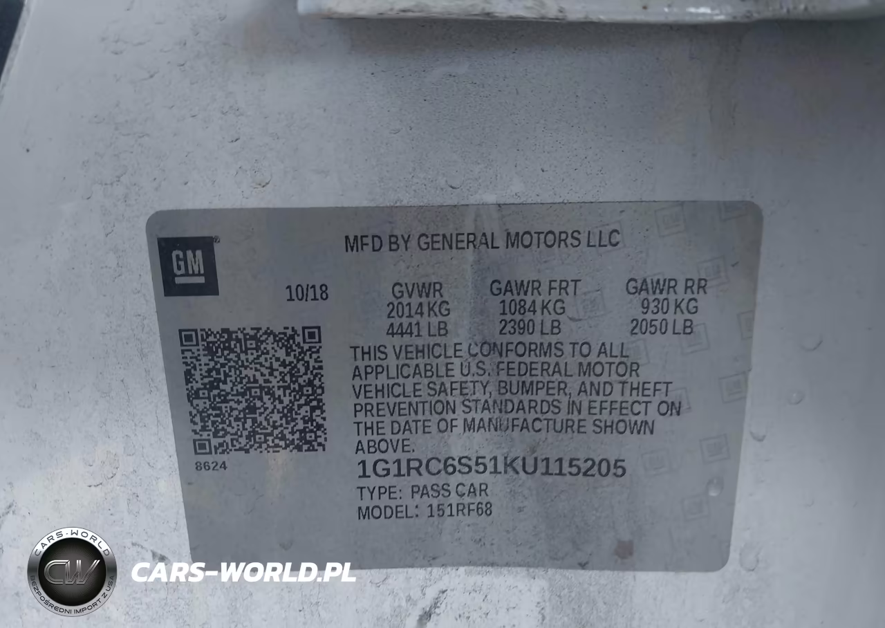 2019 Chevrolet Volt Lt VIN:1G1RC6S51KU115205 - 9