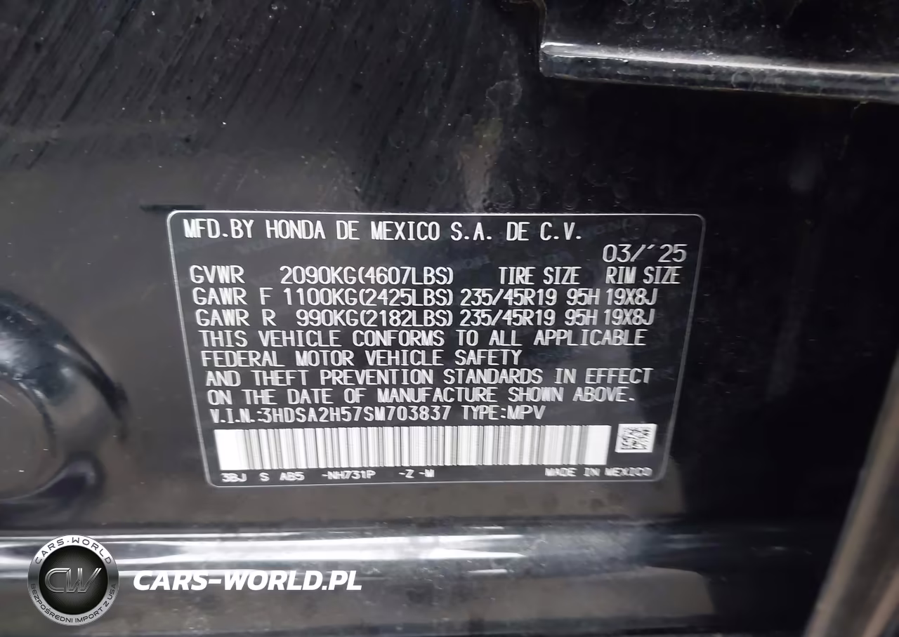2025 Acura Adx A-Spec VIN:3HDSA2H57SM703837 - 9