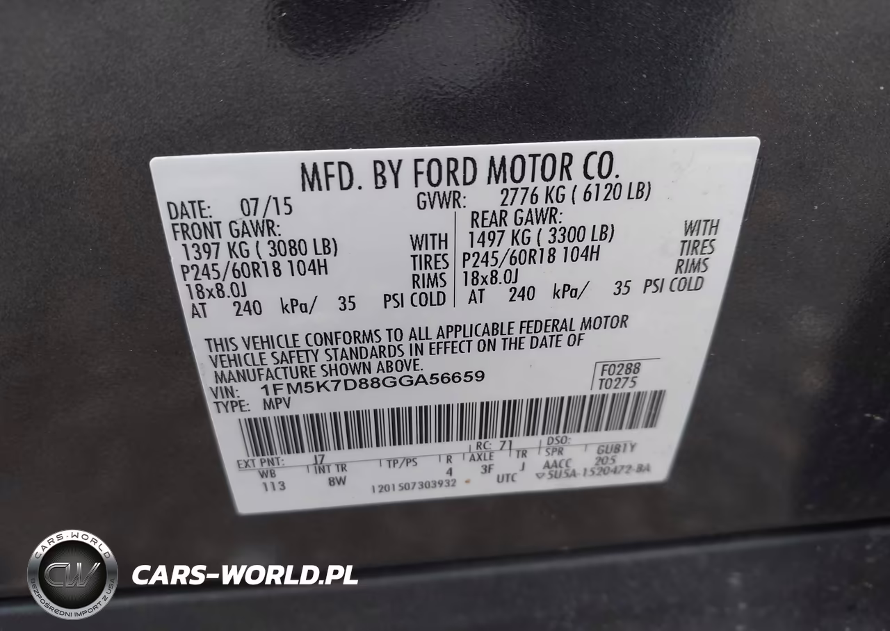 2016 Ford Explorer Xlt VIN:1FM5K7D88GGA56659 - 9