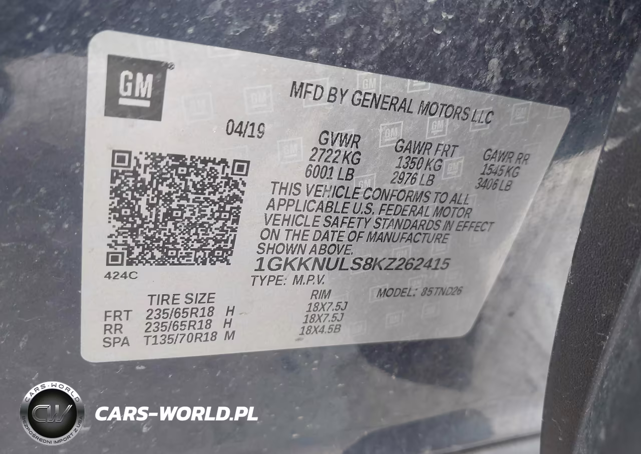 2019 GMC Acadia Slt-1 VIN:1GKKNULS8KZ262415 - 9