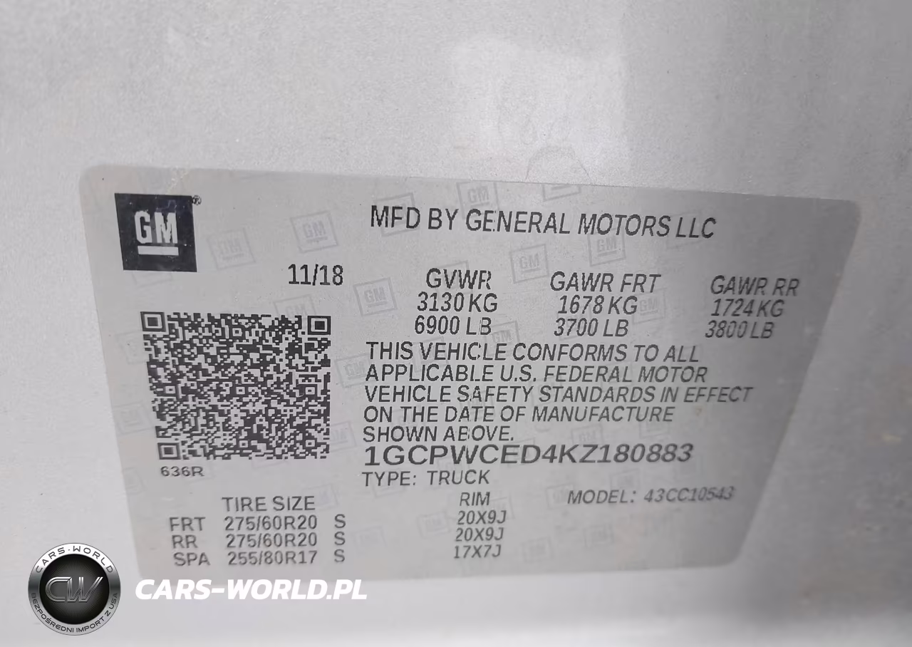 2019 Chevrolet Silverado 1500 Lt VIN:1GCPWCED4KZ180883 - 9