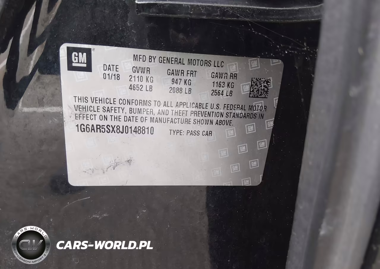 2018 Cadillac Cts Luxury VIN:1G6AR5SX8J0148810 - 9