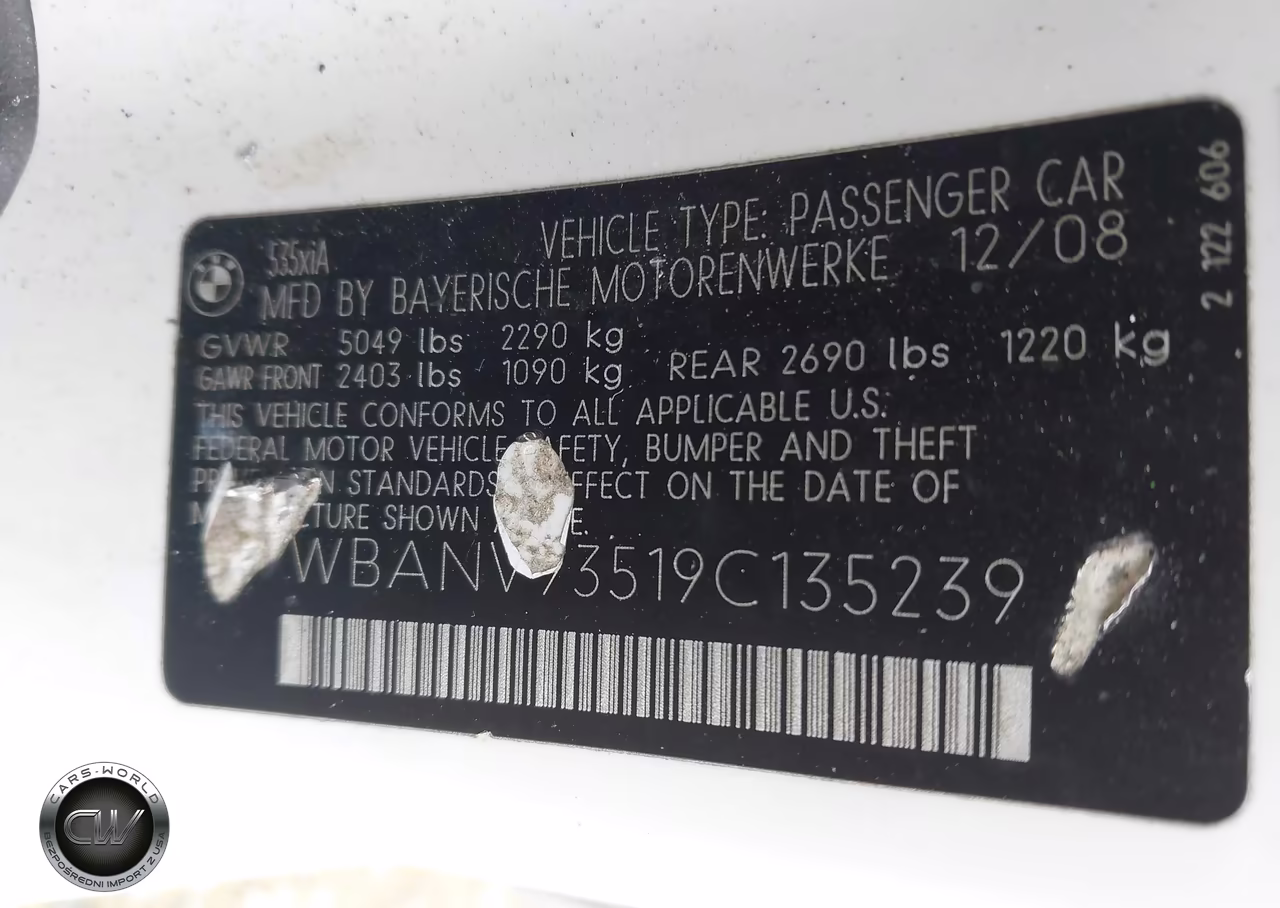 2009 BMW 535I xDrive VIN:WBANV93519C135239 - 9