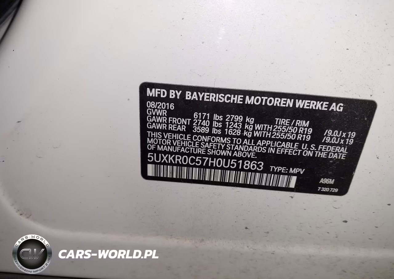 2017 BMW X5 xDrive35I VIN:5UXKR0C57H0U51863 - 9