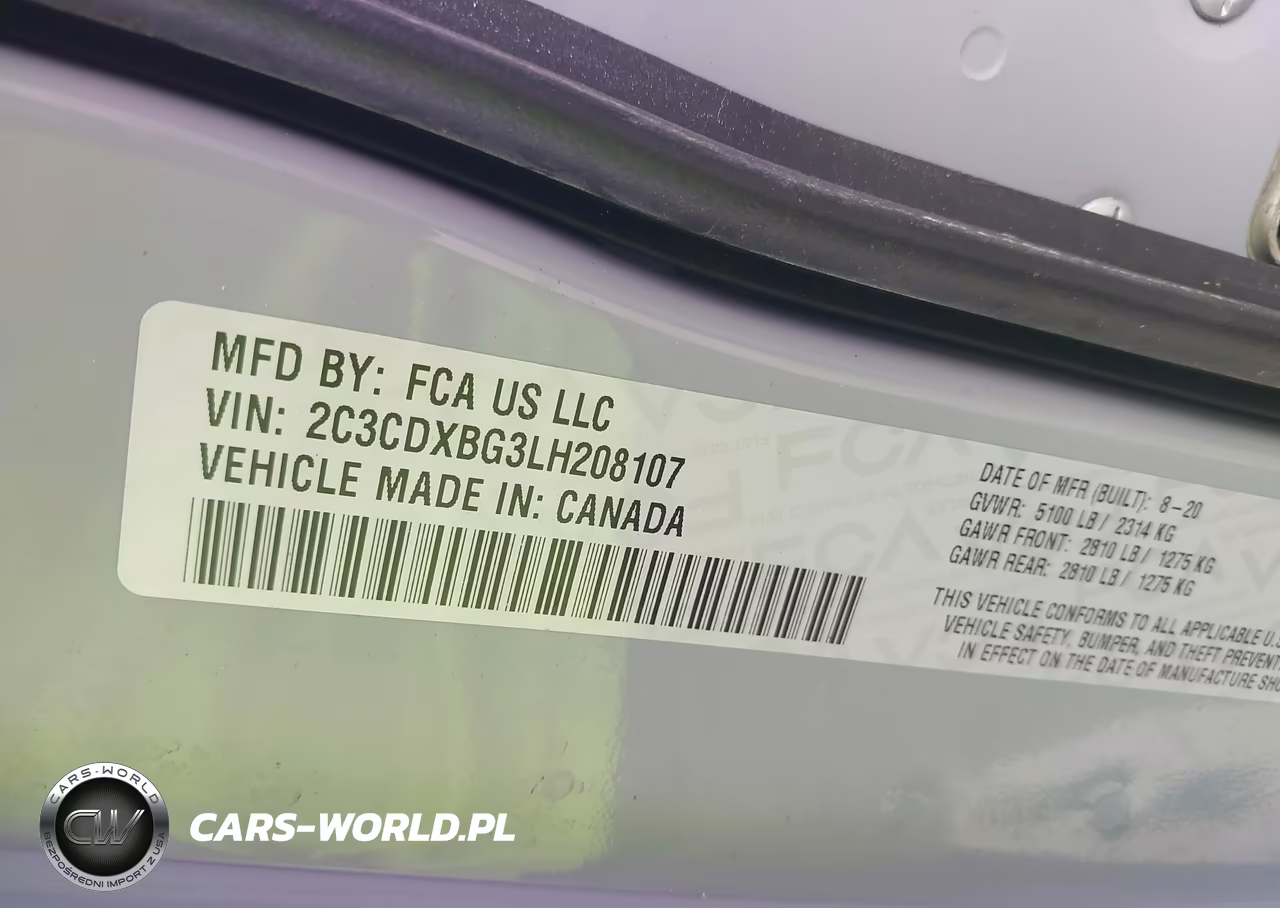 2020 Dodge Charger Sxt Rwd VIN:2C3CDXBG3LH208107 - 9