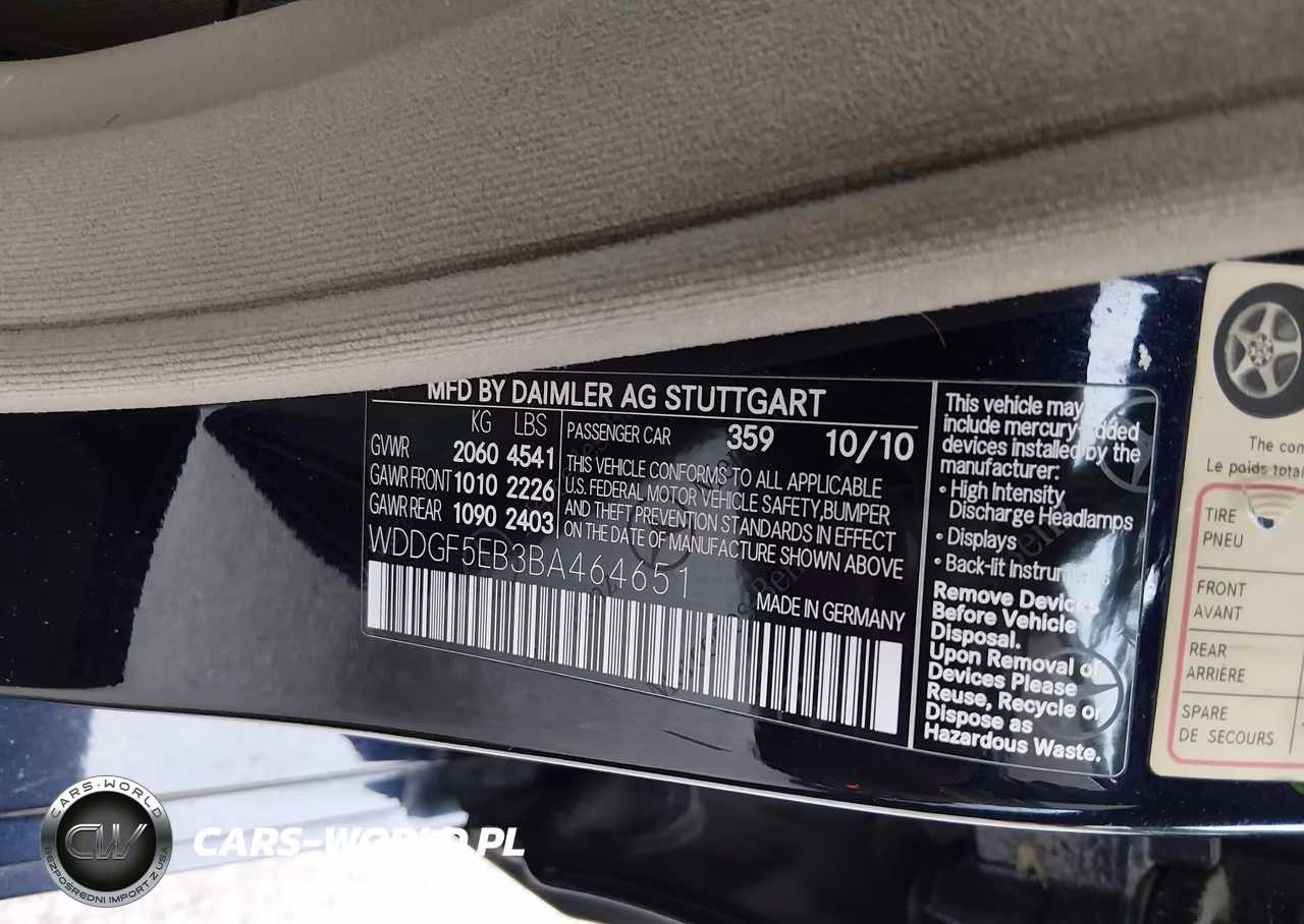 2011 Mercedes-Benz C 300 Sport VIN:WDDGF5EB3BA464651 - 9