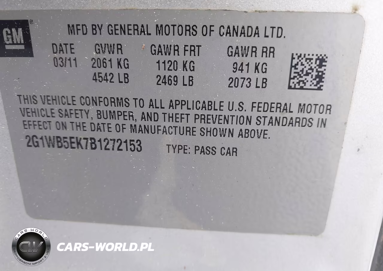 2011 Chevrolet Impala Lt VIN:2G1WB5EK7B1272153 - 9
