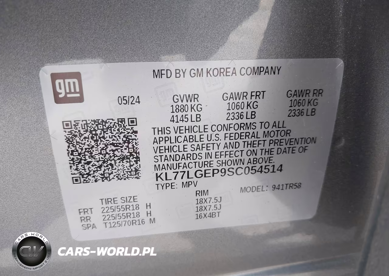 2025 Chevrolet Trax Fwd 1Rs VIN:KL77LGEP9SC054514 - 9