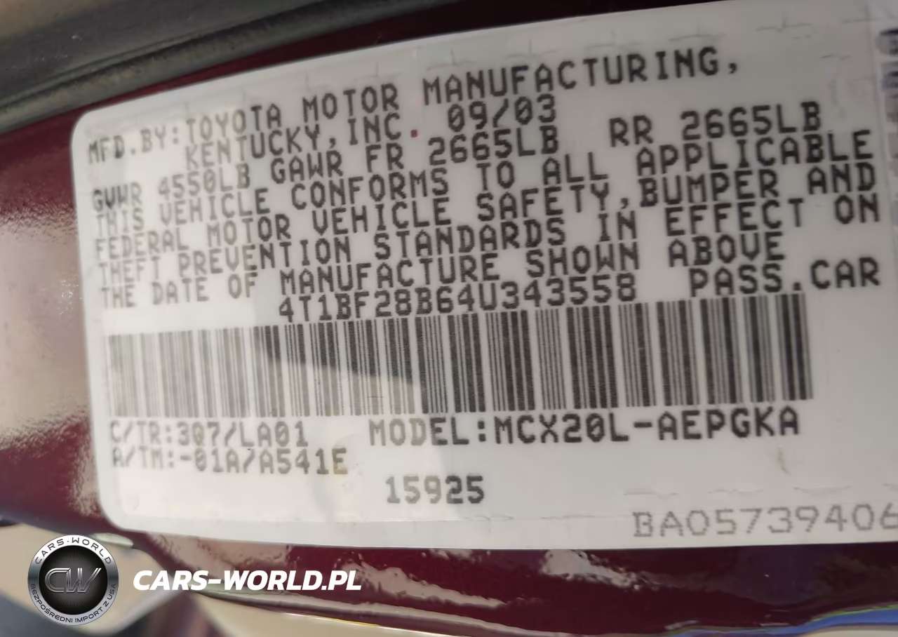 2004 Toyota Avalon Xls VIN:4T1BF28B64U343558 - 9