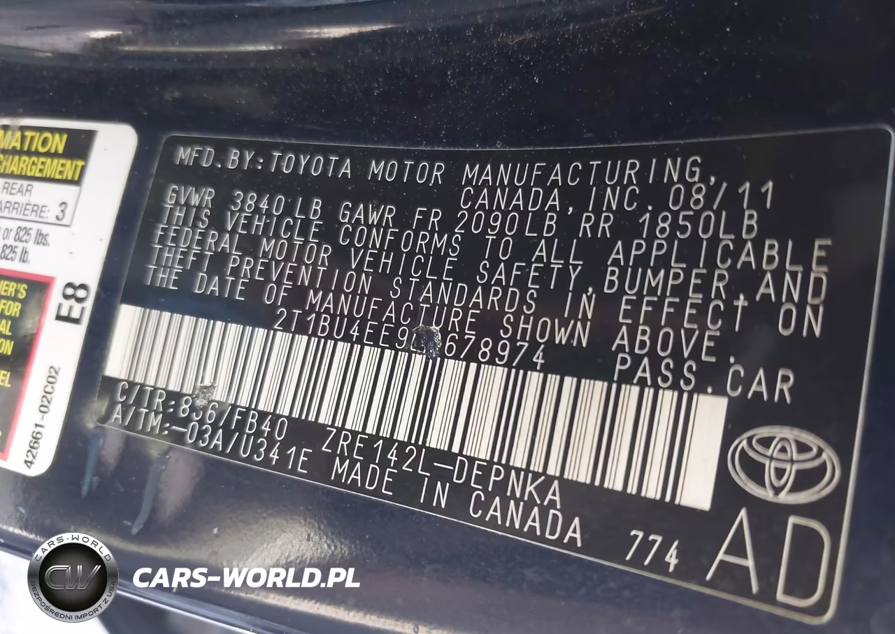2011 Toyota Corolla Le VIN:2T1BU4EE9BC678974 - 9