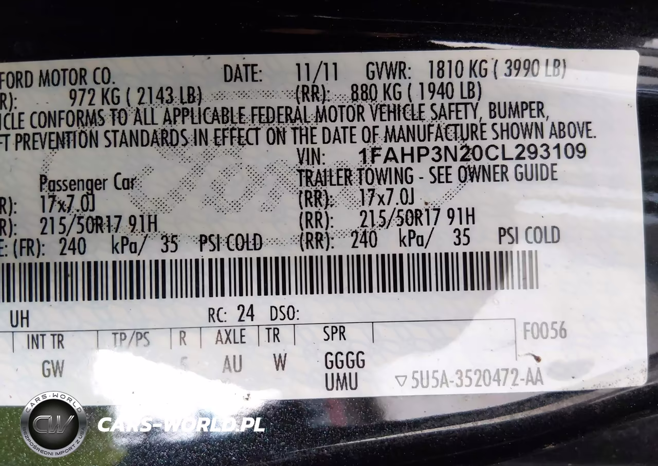 2012 Ford Focus Titanium VIN:1FAHP3N20CL293109 - 9