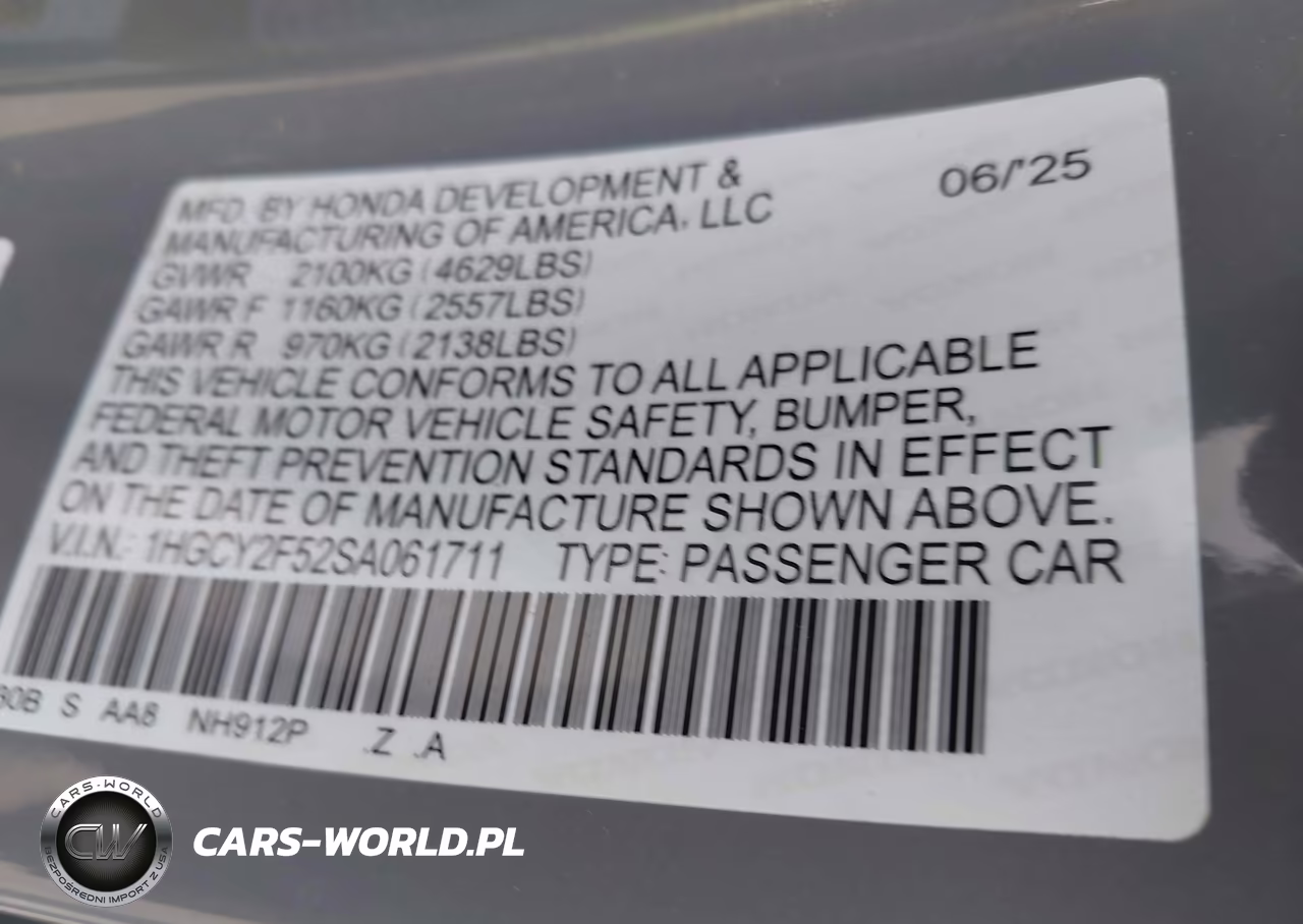 2025 Honda Accord Hybrid Sport VIN:1HGCY2F52SA061711 - 9