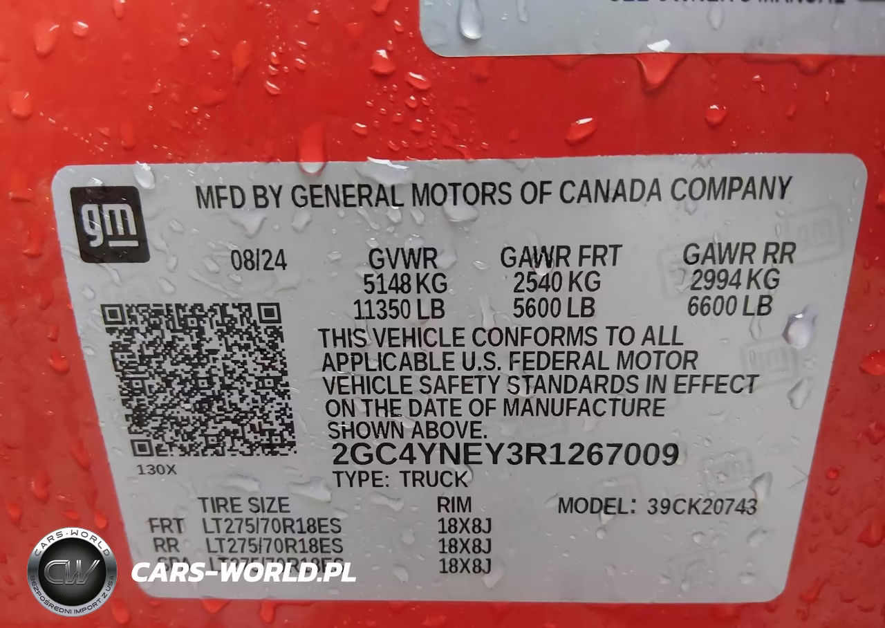 2024 Chevrolet Silverado 2500Hd 4Wd Standard Bed Lt VIN:2GC4YNEY3R1267009 - 9