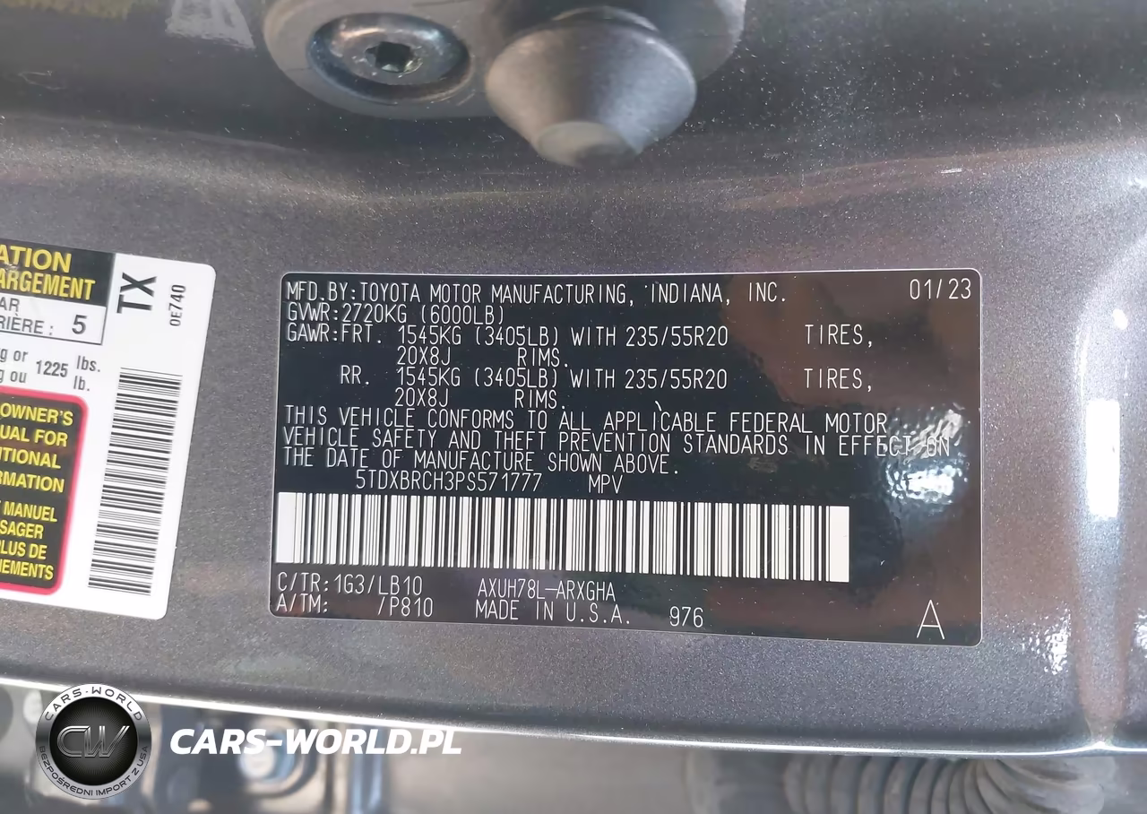 2023 Toyota Highlander Hybrid Limited VIN:5TDXBRCH3PS571777 - 9
