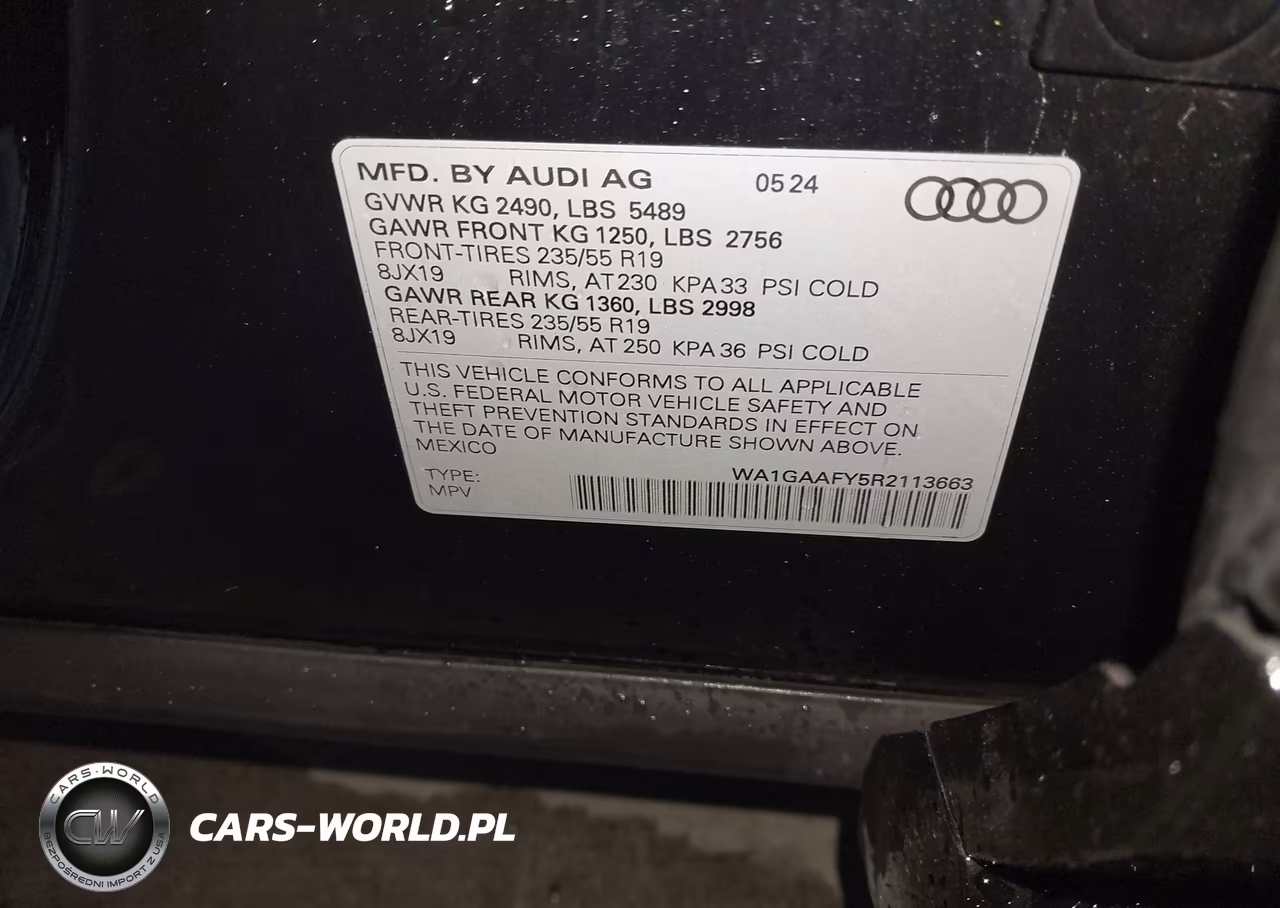 2024 Audi Q5 Premium 45 Tfsi S Line Quattro VIN:WA1GAAFY5R2113663 - 9