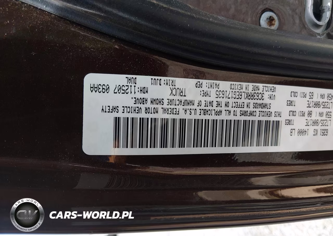 2014 Ram 3500 VIN:3C63RRKL6EG171635 - 9