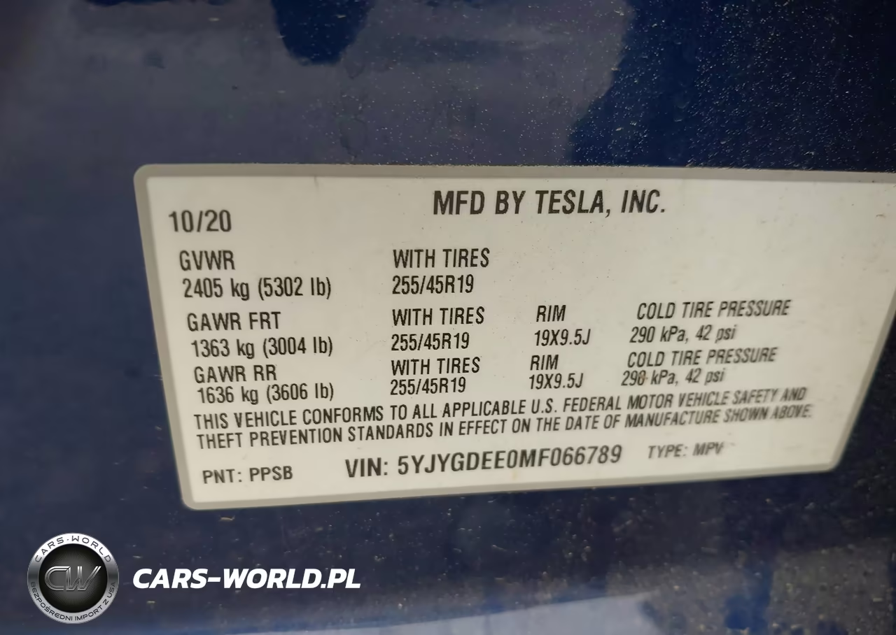 2021 Tesla Model Y Long Range Dual Motor All-Wheel Drive VIN:5YJYGDEE0MF066789 - 9