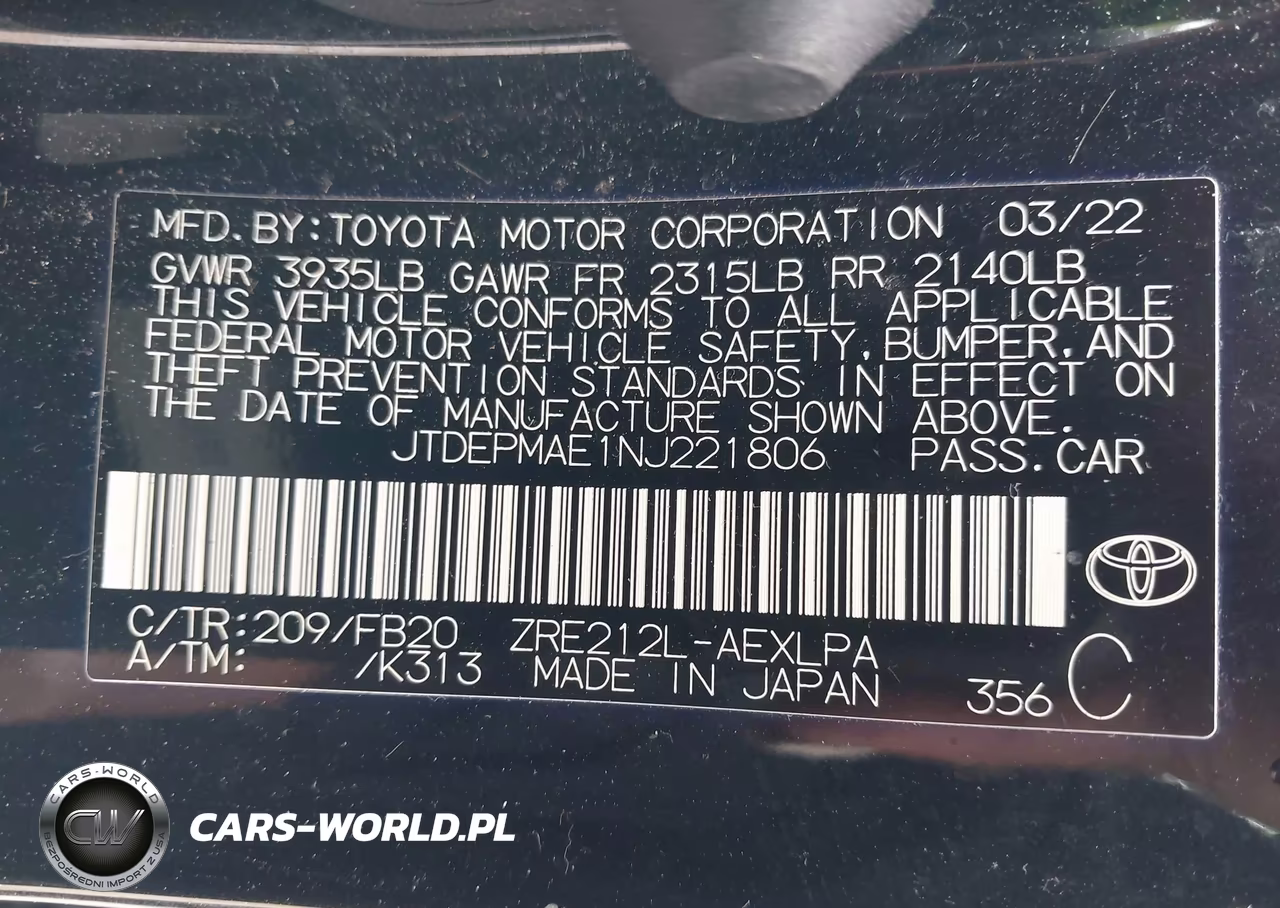 2022 Toyota Corolla Le VIN:JTDEPMAE1NJ221806 - 9
