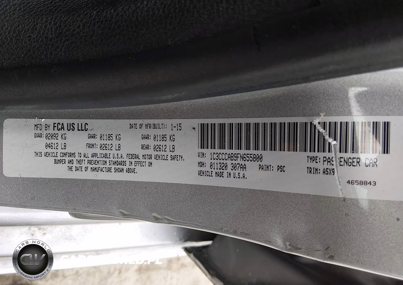 2015 Chrysler 200 Limited VIN:1C3CCCAB9FN655800 - 9